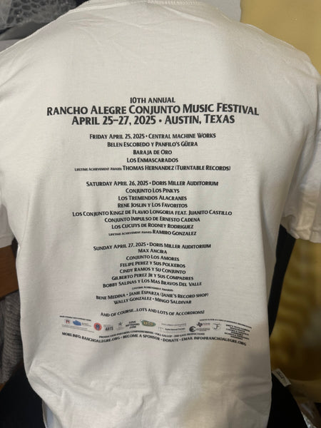T-shirt - 2025 Rancho Alegre Conjunto Music Festival