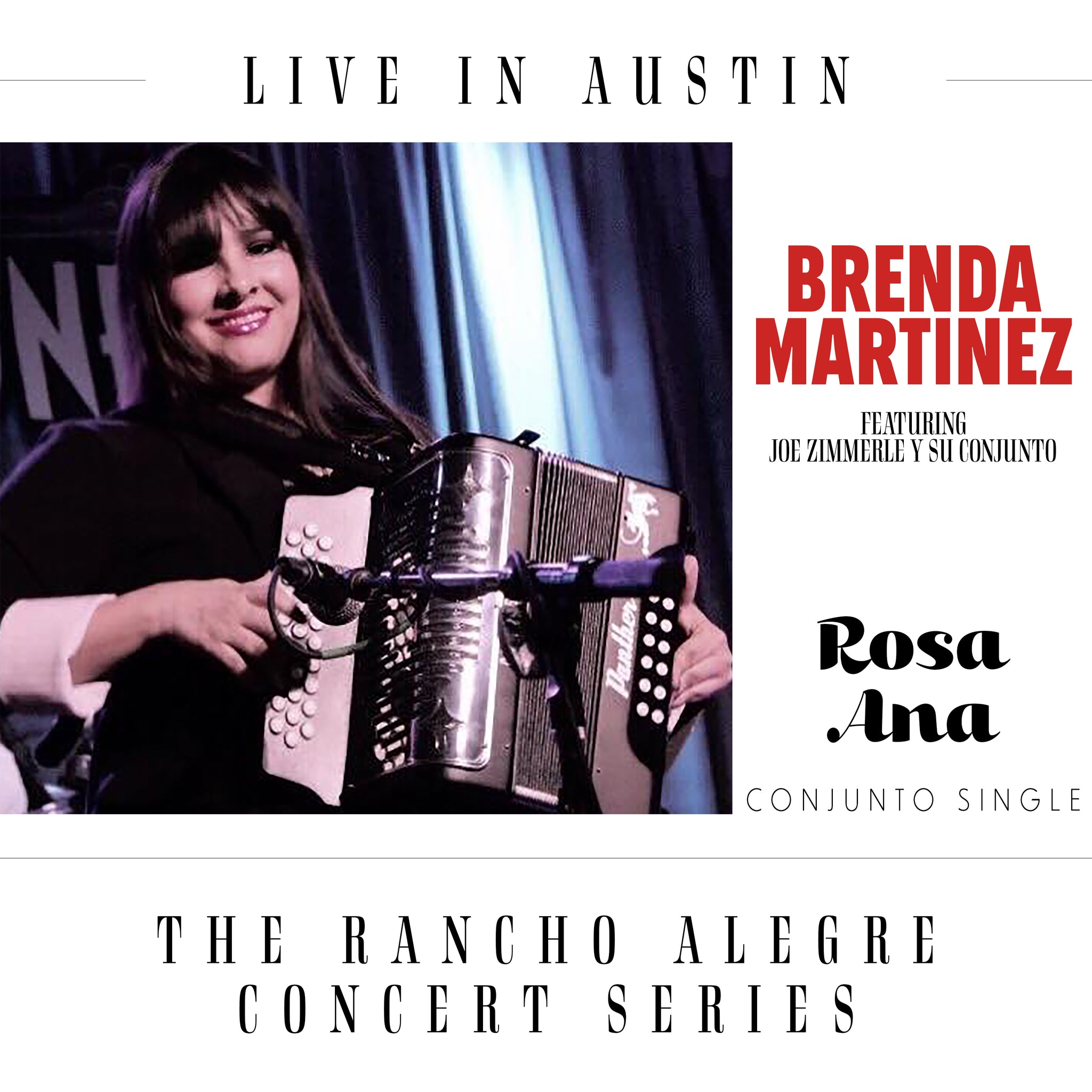 CD Single - Brenda Martinez - "Rosa Ana" feat. Joe Zimmerle y Su Conjunto